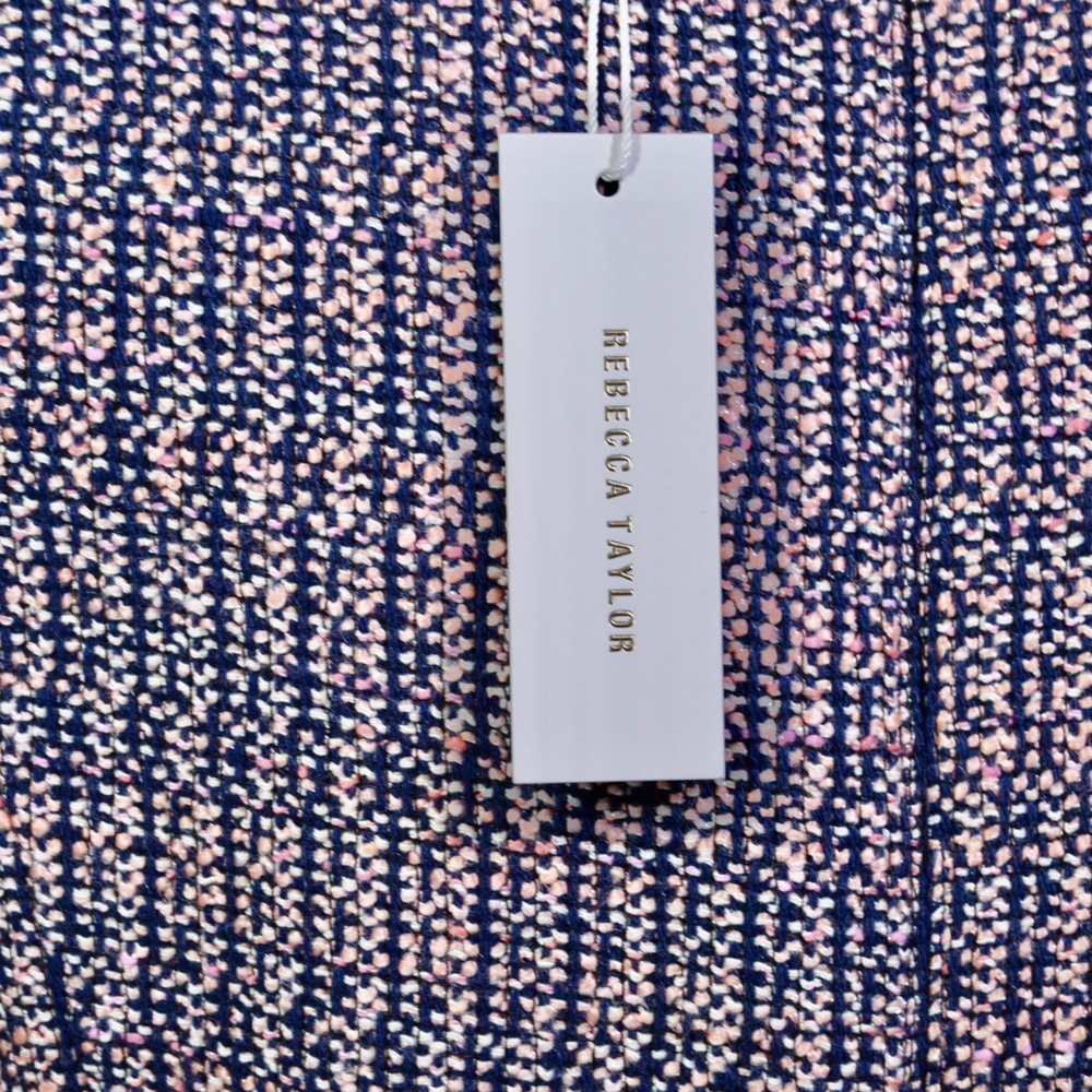 Rebecca Taylor Navy & Blush Tweed Dress – Authentic Designer Piece– NWT – - Picture 9 of 15